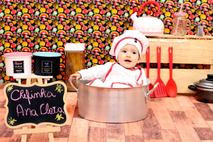 Ensaio Mini Chef de Cozinha - Ana Clara