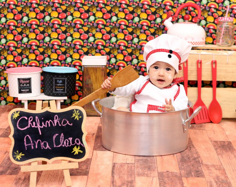Ensaio Mini Chef de Cozinha - Ana Clara