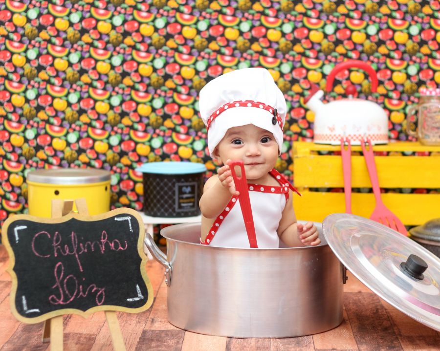 Ensaio Mini Chef - Liz 1 Ano