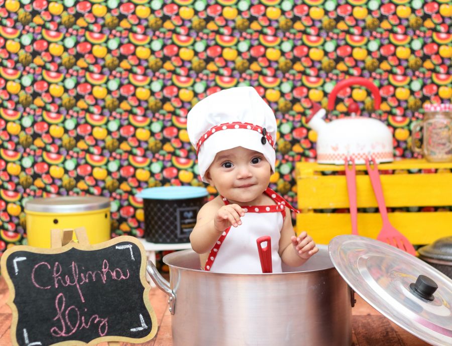 Ensaio Mini Chef - Liz 1 Ano