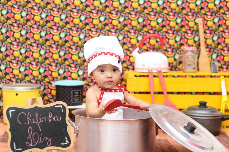 Ensaio Mini Chef - Liz 1 Ano