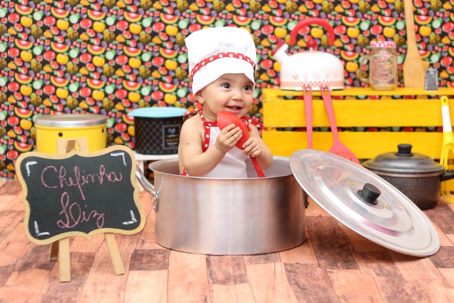 Ensaio Mini Chef - Liz 1 Ano