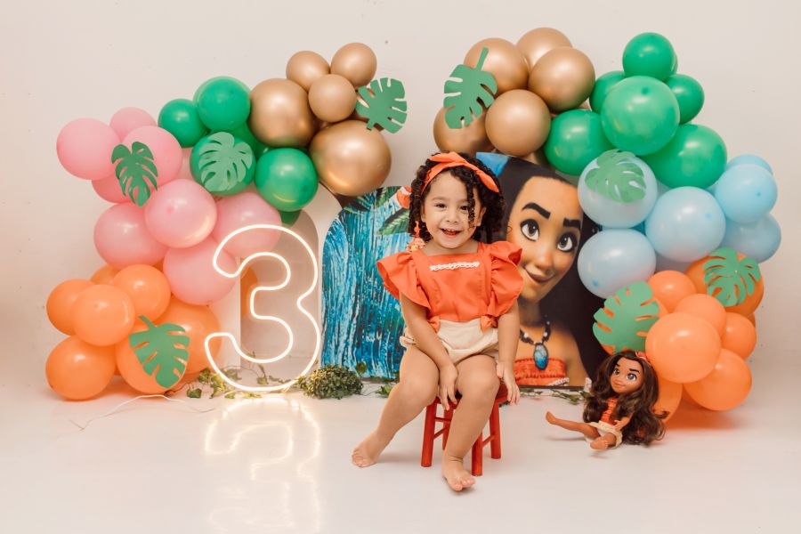 ENSAIO EM ESTÚDIO MOANA - MAYLA 3 ANOS