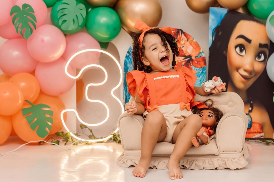 ENSAIO EM ESTÚDIO MOANA - MAYLA 3 ANOS