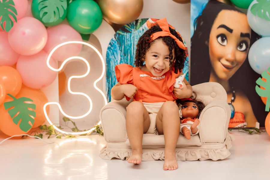 ENSAIO EM ESTÚDIO MOANA - MAYLA 3 ANOS