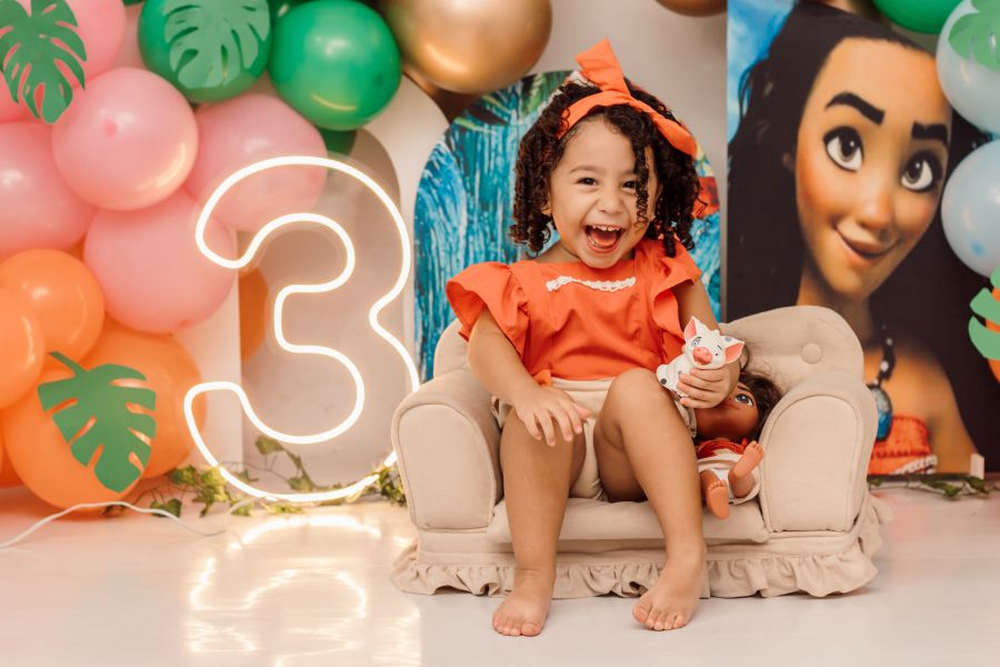 ENSAIO EM ESTÚDIO MOANA - MAYLA 3 ANOS