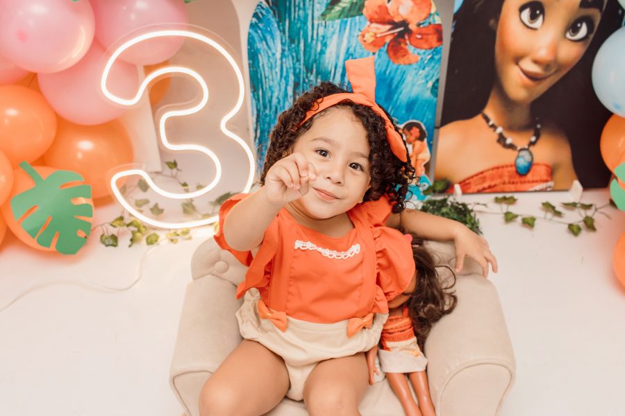 ENSAIO EM ESTÚDIO MOANA - MAYLA 3 ANOS