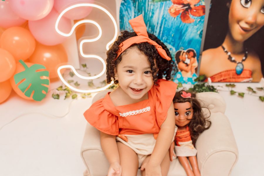 ENSAIO EM ESTÚDIO MOANA - MAYLA 3 ANOS